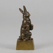 French Bronze - Standing Hare - Hickmet Fine Arts 