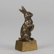 French Bronze - Standing Hare - Hickmet Fine Arts 