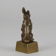 French Bronze - Standing Hare - Hickmet Fine Arts 