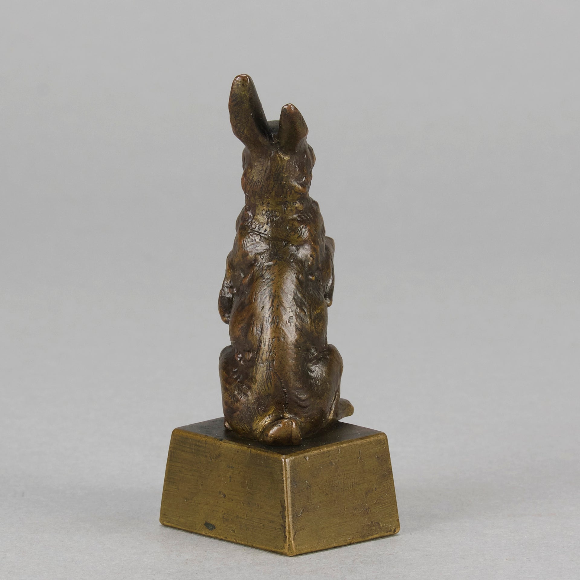 French Bronze - Standing Hare - Hickmet Fine Arts 