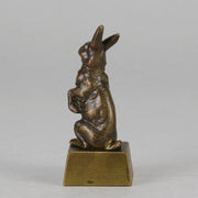 French Bronze - Standing Hare - Hickmet Fine Arts 