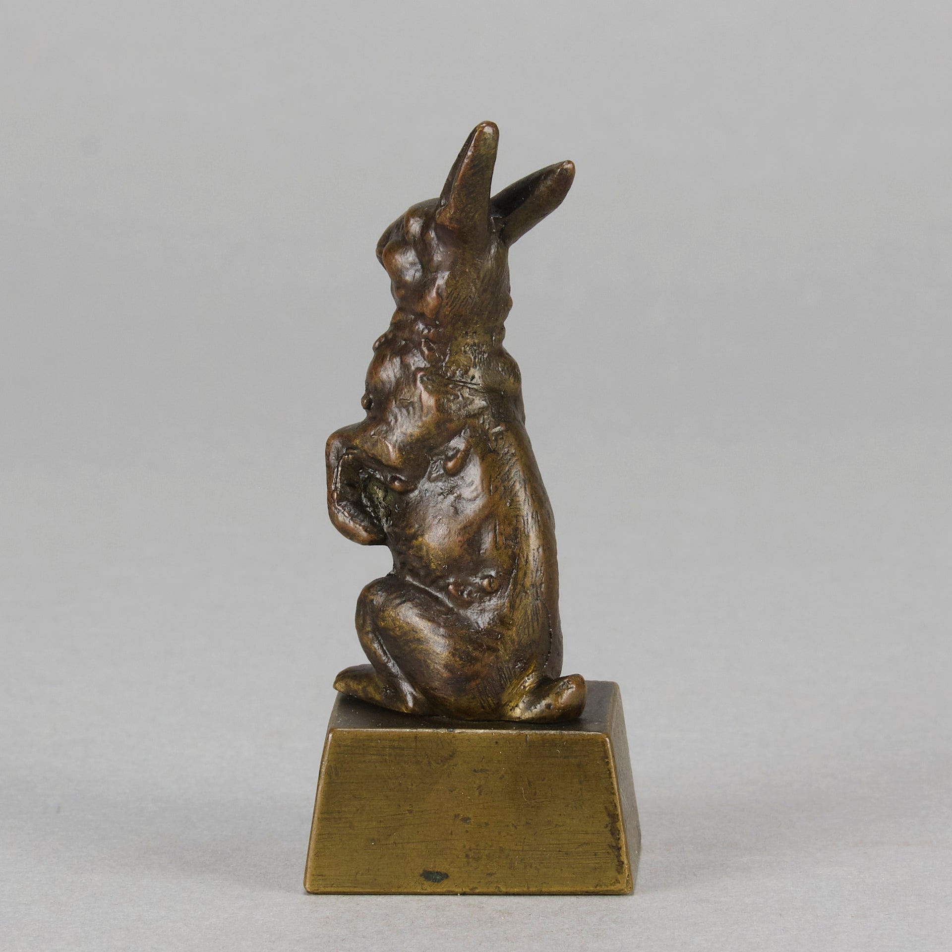 French Bronze - Standing Hare - Hickmet Fine Arts 