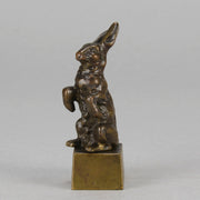 French Bronze - Standing Hare - Hickmet Fine Arts 