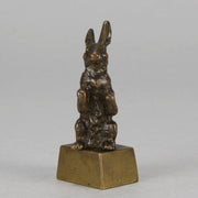 French Bronze - Standing Hare - Hickmet Fine Arts 