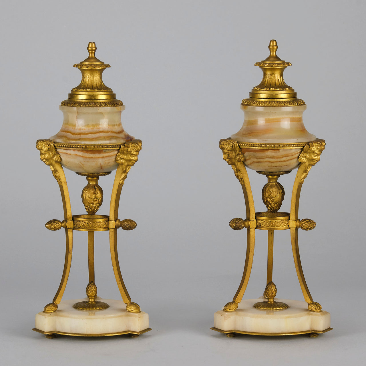 French Bronze "Ormolu Cassolettes" - Hickmet Fine Arts 