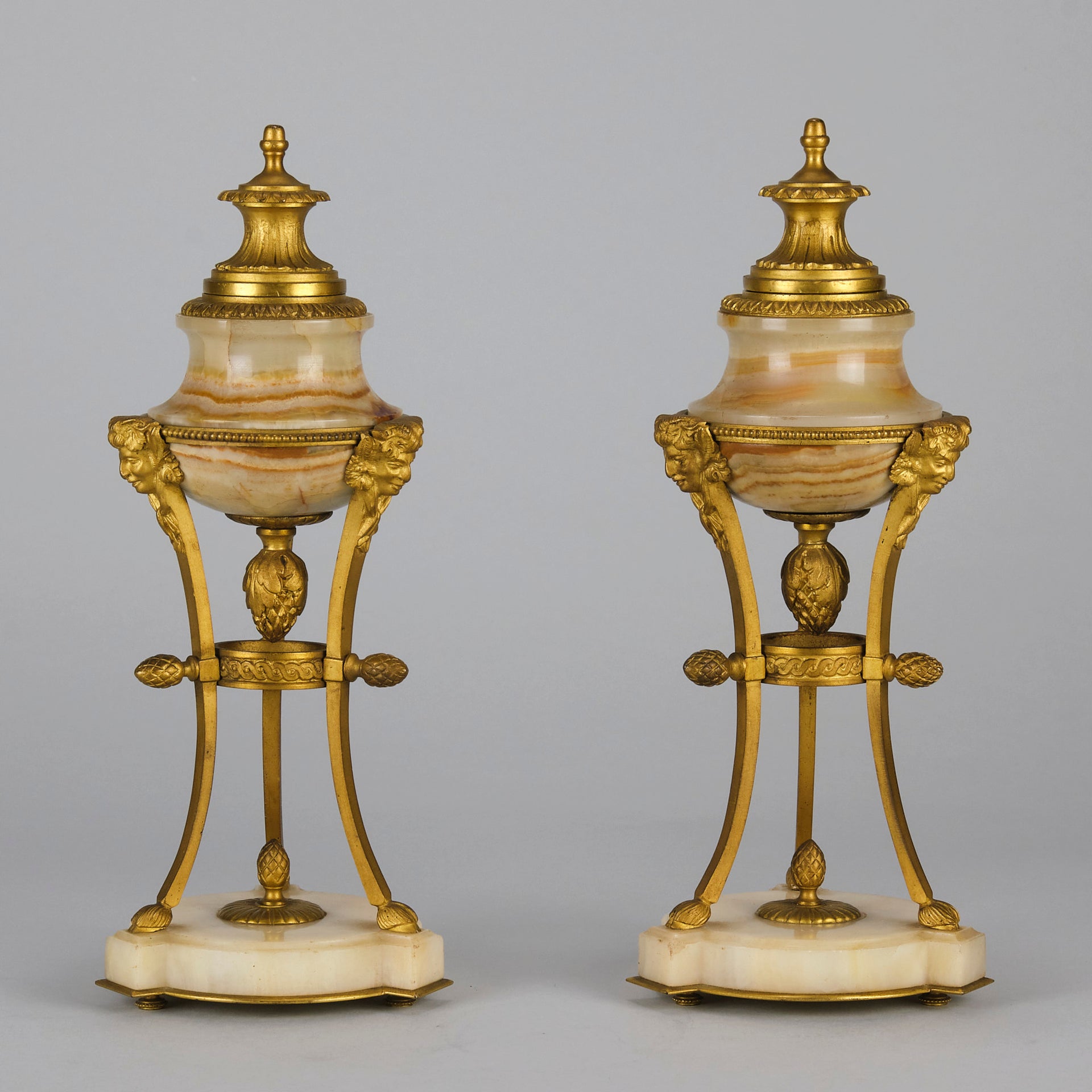 French Bronze "Ormolu Cassolettes" - Hickmet Fine Arts 
