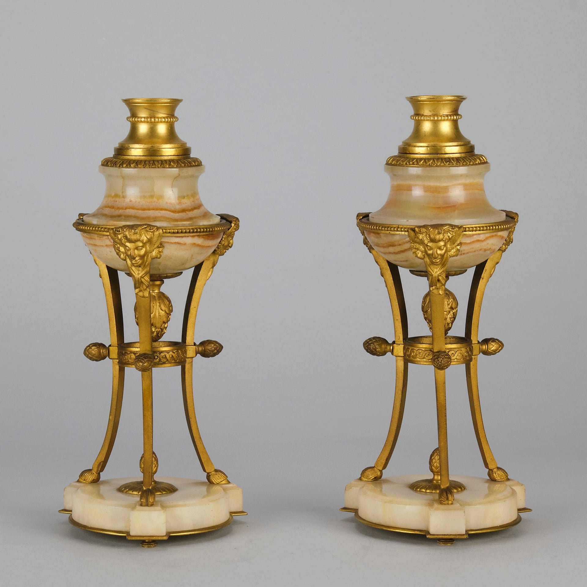 French Bronze "Ormolu Cassolettes" - Hickmet Fine Arts 