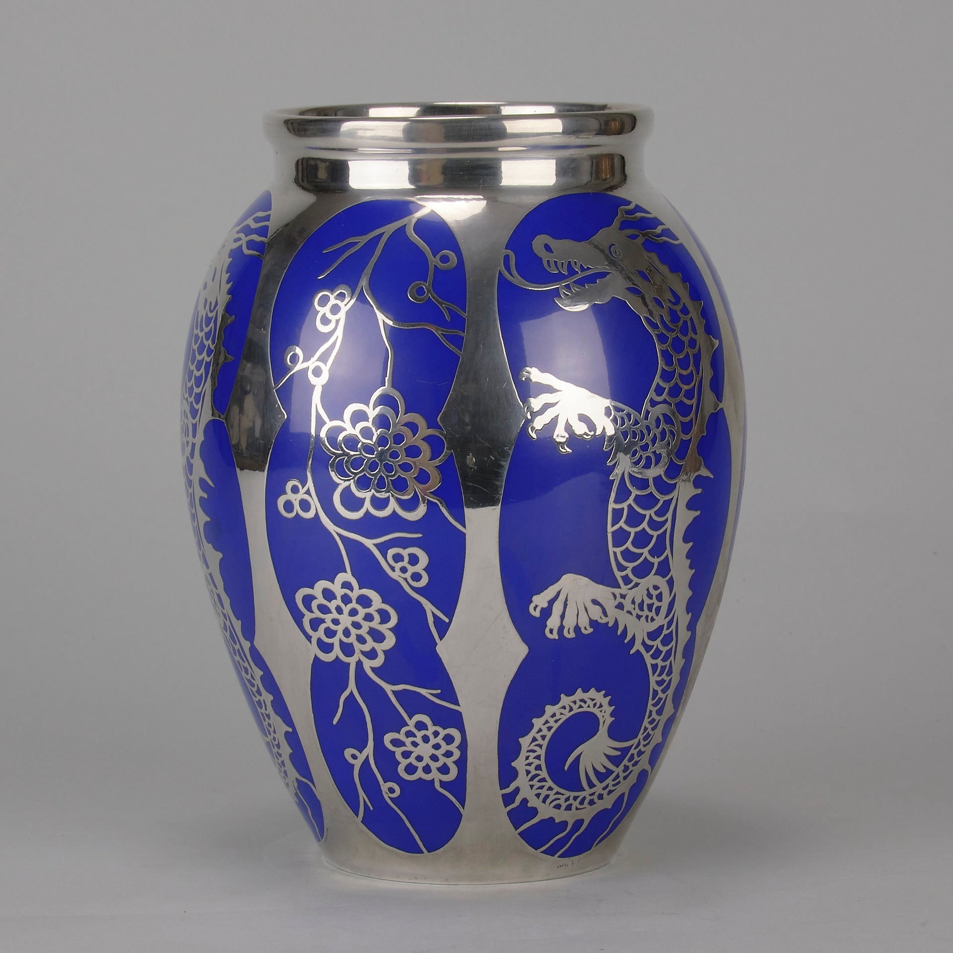 Friedrich Deusch Dragon Vase - German Porcelain - Hickmet Fine Arts