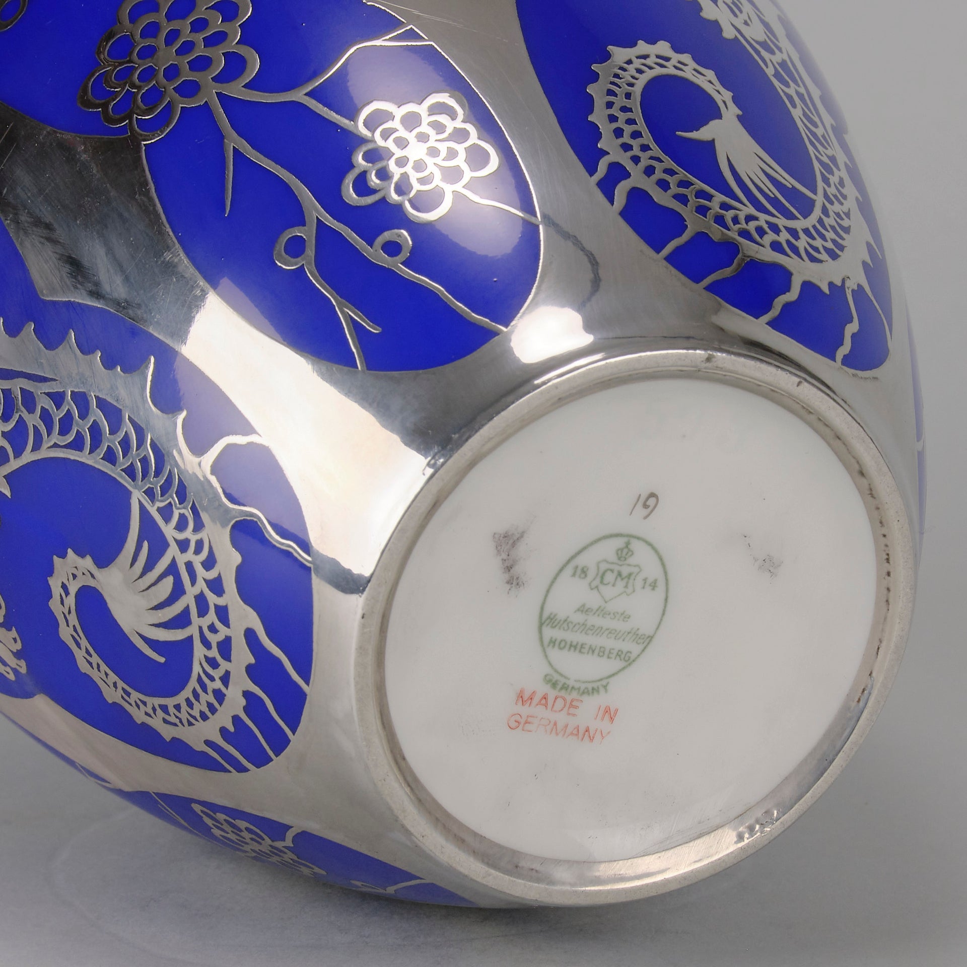 Friedrich Deusch Dragon Vase - German Porcelain - Hickmet Fine Arts