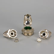 Frog Cruet Set by Joyce M Sharp - English Silver - Hickmet Fine Arts 