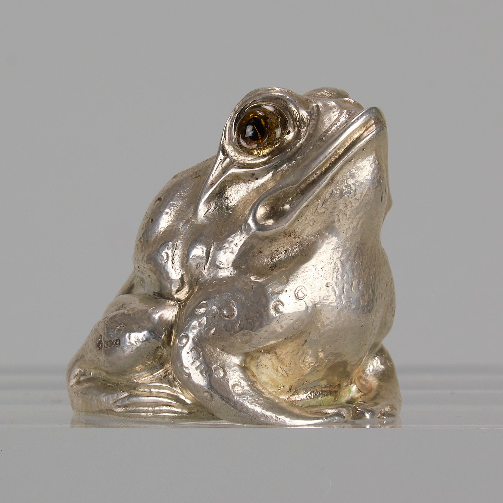 Frog Cruet Set by Joyce M Sharp - English Silver - Hickmet Fine Arts 