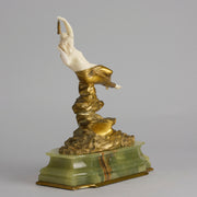 Omerth Bronze - Art Deco Bronze & Ivory Figure - Hickmet Fine Arts