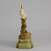 Omerth Bronze - Art Deco Bronze & Ivory Figure - Hickmet Fine Arts
