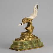 Omerth Bronze - Art Deco Bronze & Ivory Figure - Hickmet Fine Arts