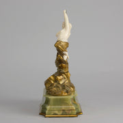 Omerth Bronze - Art Deco Bronze & Ivory Figure - Hickmet Fine Arts
