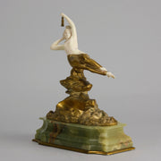 Omerth Bronze - Art Deco Bronze & Ivory Figure - Hickmet Fine Arts