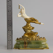 Omerth Bronze - Art Deco Bronze & Ivory Figure - Hickmet Fine Arts