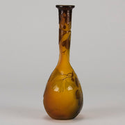 Emile Galle Banjo Vase - Art Nouveau Glass - Hickmet Fine Arts