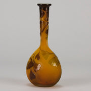 Emile Galle Banjo Vase - Art Nouveau Glass - Hickmet Fine Arts