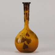 Emile Galle Banjo Vase - Art Nouveau Glass - Hickmet Fine Arts