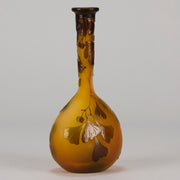 Emile Galle Banjo Vase - Art Nouveau Glass - Hickmet Fine Arts