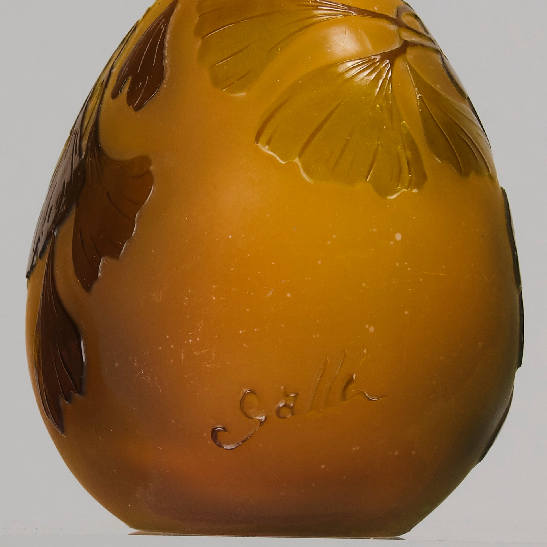 Emile Galle Banjo Vase - Art Nouveau Glass - Hickmet Fine Arts