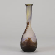 Emile Galle Banjo Vase - Art Nouveau Glass - Hickmet Fine Arts