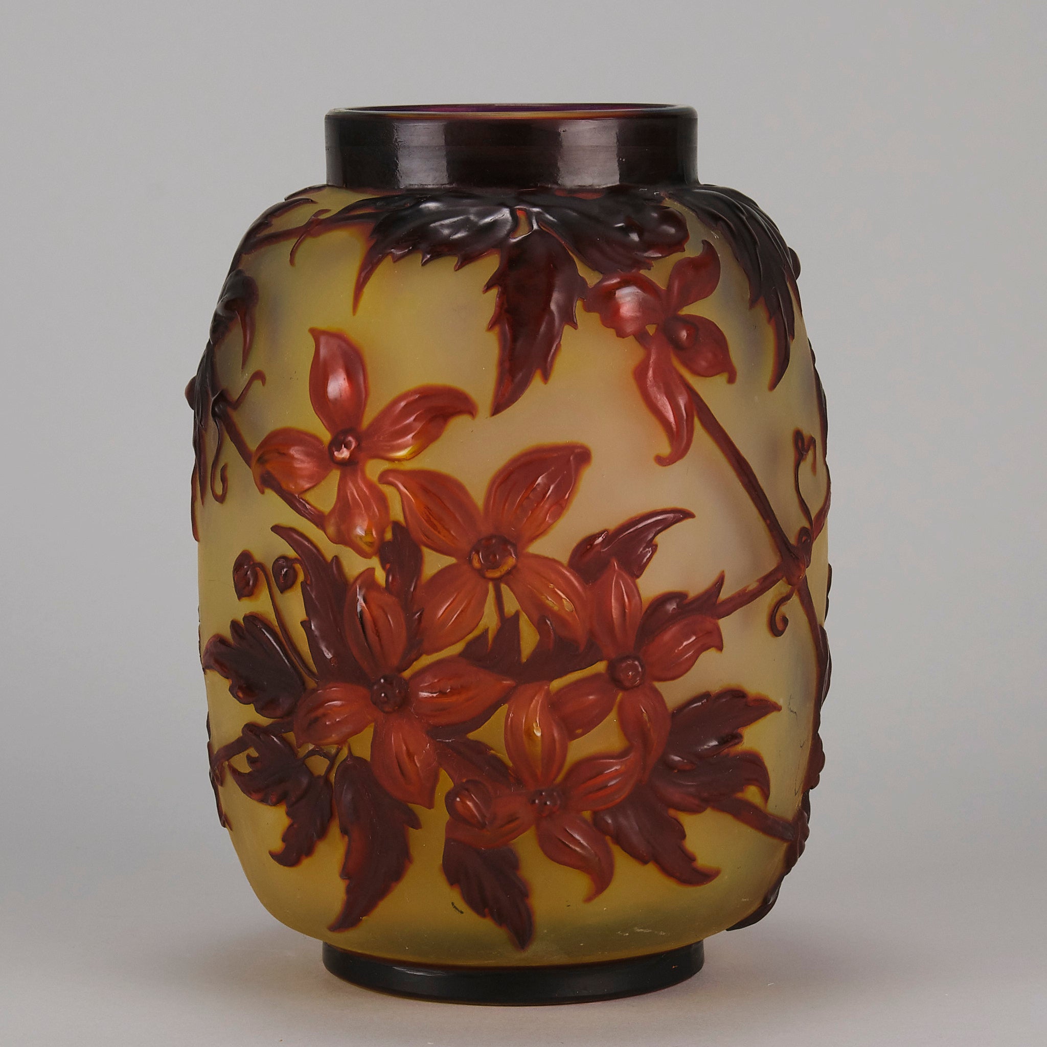 Emile Galle Souffle Vase - Art Nouveau Glass - Hickmet Fine Arts