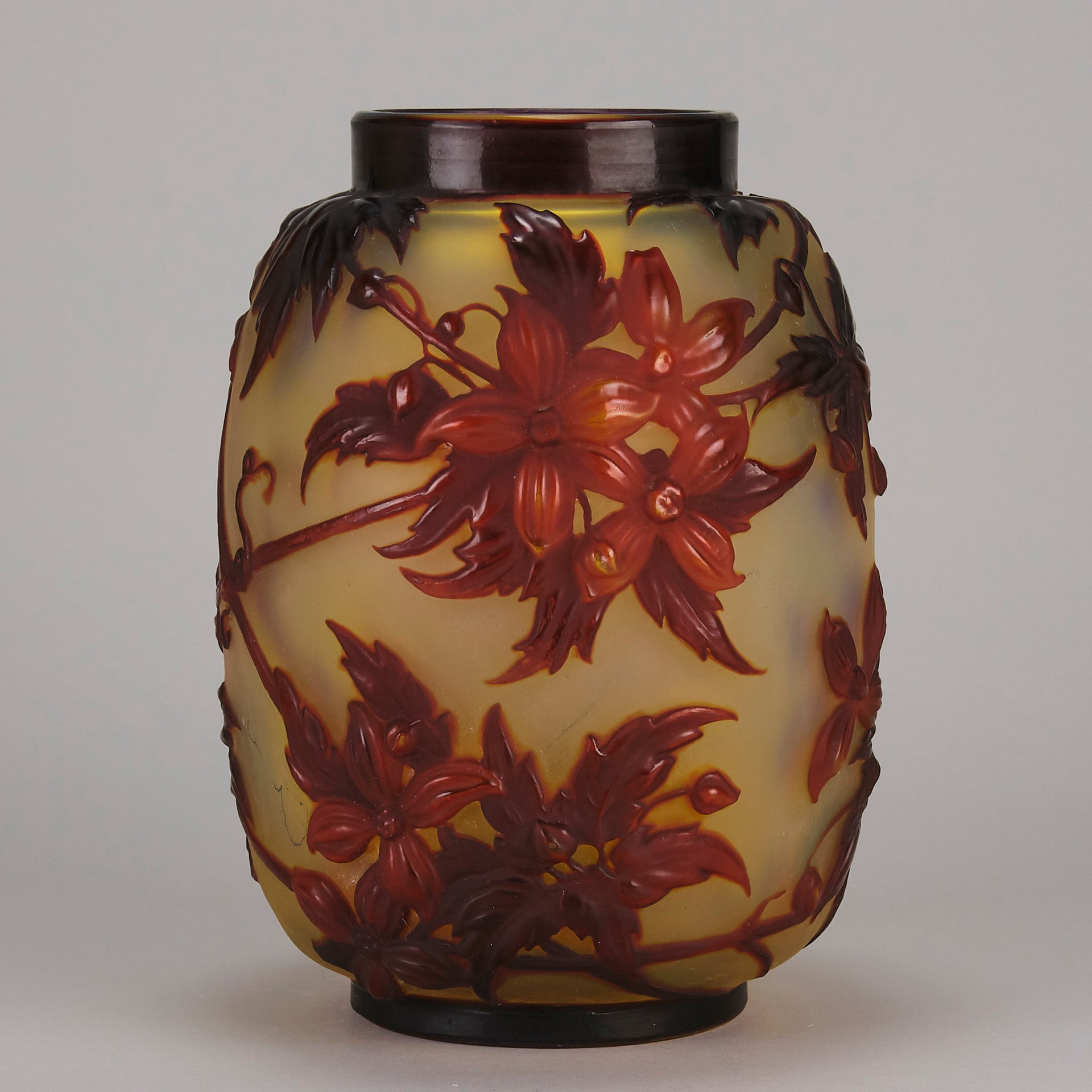 Emile Galle Souffle Vase - Art Nouveau Glass - Hickmet Fine Arts