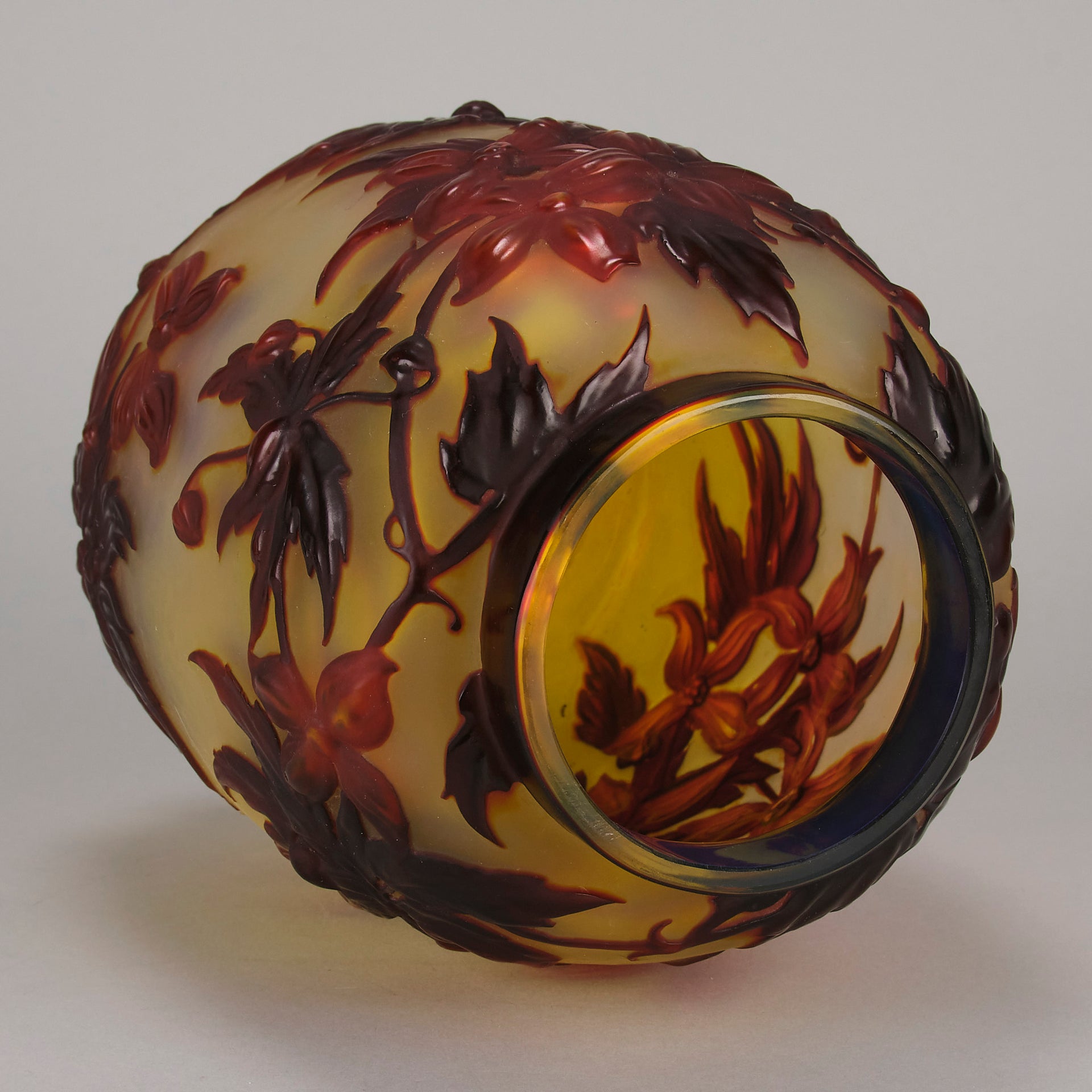 Emile Galle Souffle Vase - Art Nouveau Glass - Hickmet Fine Arts