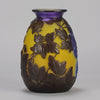 Galle Souffle Vase - Art Nouveau Clematis Vase - Hickmet Fine Arts