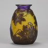 Galle Souffle Vase - Art Nouveau Clematis Vase - Hickmet Fine Arts