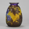 Galle Souffle Vase - Art Nouveau Clematis Vase - Hickmet Fine Arts