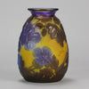 Galle Souffle Vase - Art Nouveau Clematis Vase - Hickmet Fine Arts