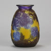 Galle Souffle Vase - Art Nouveau Clematis Vase - Hickmet Fine Arts