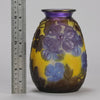 Galle Souffle Vase - Art Nouveau Clematis Vase - Hickmet Fine Arts