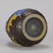 Galle Souffle Vase - Art Nouveau Clematis Vase - Hickmet Fine Arts