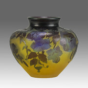 Galle Clematis Vase - Art Nouveau Clematis Vase - Hickmet Fine Arts