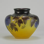 Galle Clematis Vase - Art Nouveau Clematis Vase - Hickmet Fine Arts