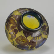 Galle Clematis Vase - Art Nouveau Clematis Vase - Hickmet Fine Arts