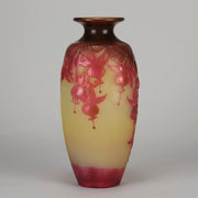 Emile Galle Floral Souffle Vase - Art Nouveau Glass - Hickmet Fine Arts