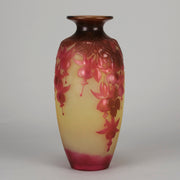 Emile Galle Floral Souffle Vase - Art Nouveau Glass - Hickmet Fine Arts