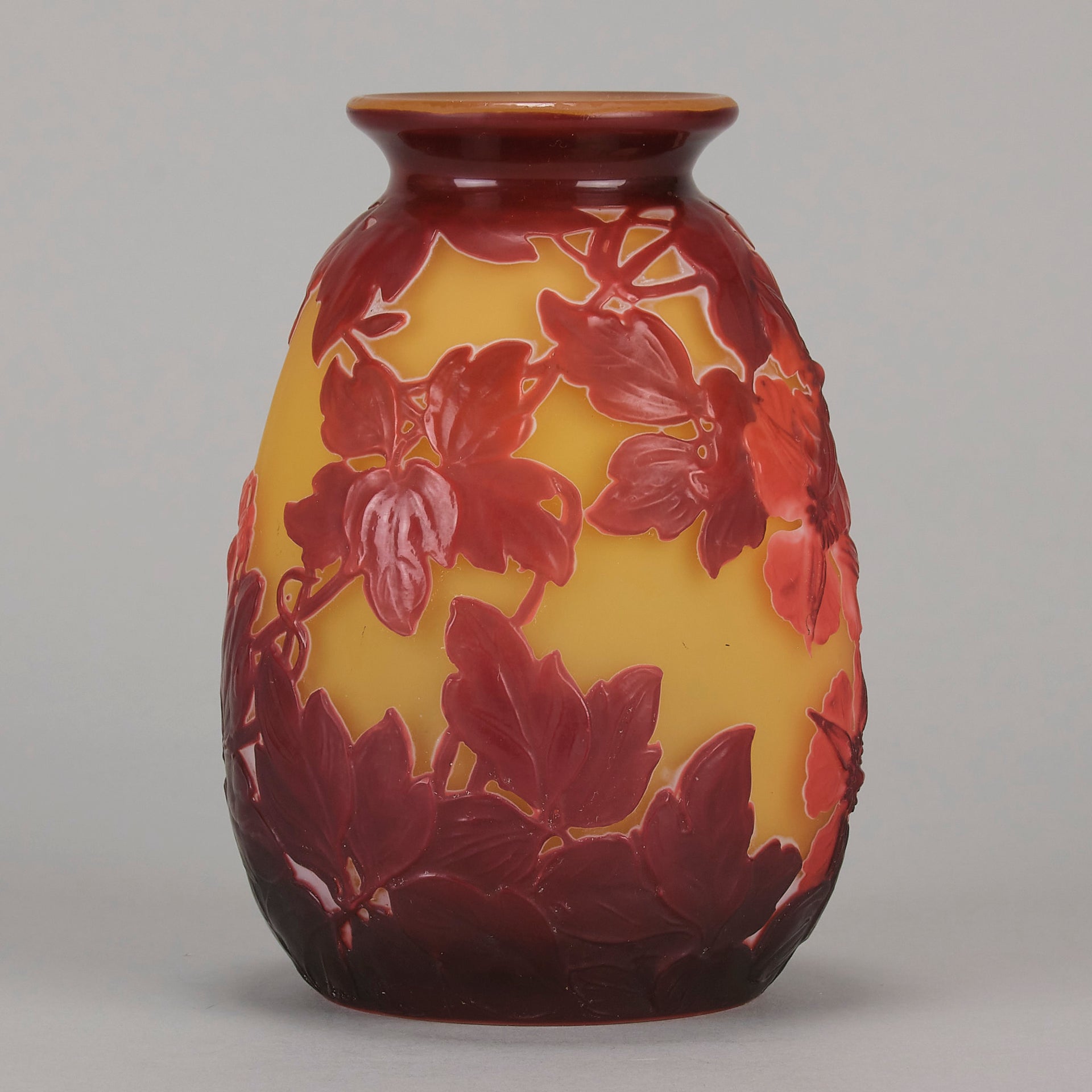 Emile Galle Souffle Vase - Art Nouveau Glass - Hickmet Fine Arts