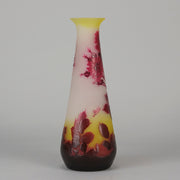 Emile Galle Vase - Floral Art Nouveau Glass - Hickmet Fine Arts