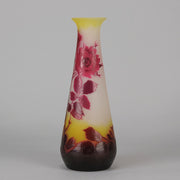 Emile Galle Vase - Floral Art Nouveau Glass - Hickmet Fine Arts