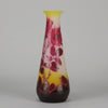 Emile Galle Vase - Floral Art Nouveau Glass - Hickmet Fine Arts