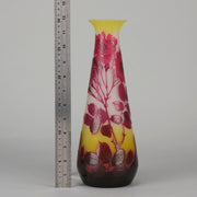 Emile Galle Vase - Floral Art Nouveau Glass - Hickmet Fine Arts