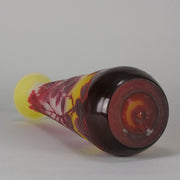 Emile Galle Vase - Floral Art Nouveau Glass - Hickmet Fine Arts