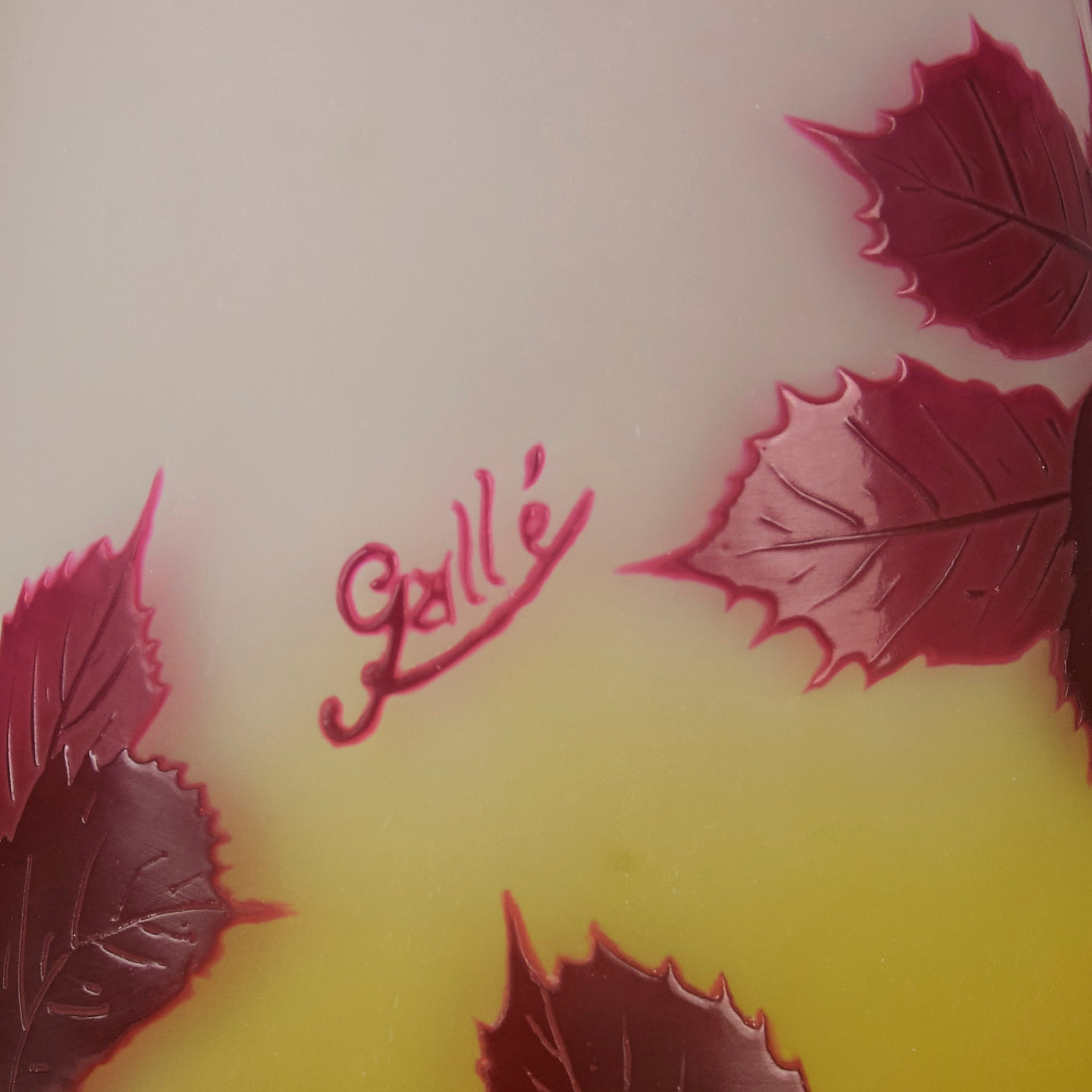 Emile Galle Vase - Floral Art Nouveau Glass - Hickmet Fine Arts