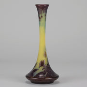 Emile Galle Floral Vase - Art Nouveau Glass - Hickmet Fine Arts